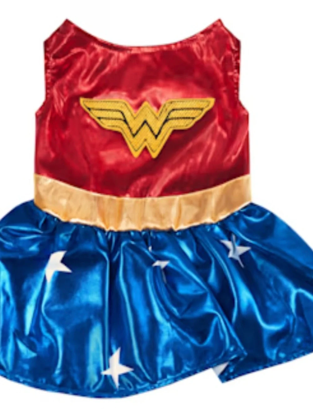 Rubies DC Dog/Cat Wonder Woman Costume Red, Gold & Blue Superhero Pet Costume